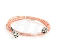HangTon BNC HD SDI Video RF Cable Coax Jumper Adaptador de Baja Pérdida Señal Transmisión 50Ohm RG316 BNC macho a macho para monitor de cámara (5 metros)
