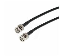 HangTon BNC macho a BNC macho cable SDI RG223 RF coaxial 50 ohmios doble blindaje baja pérdida de señal para GPS LAN/WAN vídeo de datos (2m)