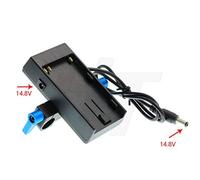 HangTon BP-U60 U30 - Placa de montaje para batería (14,8 V CC, 5,5 x 2,5 mm, adaptador de 5,5 x 2,1 mm, abrazadera para barra de 15 mm)