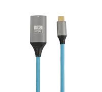 HangTon - Cable adaptador USB-C a HDMI hembra 4K 60Hz para iPhone 15/16 Pro Max, MacBook Pro/Air, Samsung Huawei ordenador portátil teléfono a pantalla proyector, espejo de pantalla, trenza