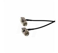 HangTon - Cable coaxial de vídeo 3G HD SDI BNC para Atomos Ninja V BMCC FS5 Epic C300, delgado y suave RG174 60 cm, ángulo recto BNC