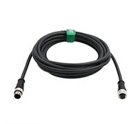 HangTon Cable codificado M12 A de 8 clavijas hembra a 8 clavijas macho para cámara con cabezal remoto In-Sight de Cognex 10M