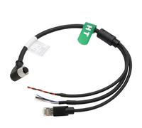HangTon Cable conector de aviación M12 para DJI Livox Mid-360 LiDAR Sensor Power Network Ethernet a depuración de computadora, 12 pines hembra en ángulo recto a RJ45, 1,5 m