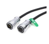 HangTon Cable de 7 pines para Aputure Light Storm 600c Pro II, 600c Pro, LS 1200d Pro Head y conexión de caja de control, impermeable de 7 pines macho a hembra de 24.6 pies