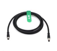 HangTon Cable de alimentación con sensor de actuador M8 4 pines macho hembra para Keyence Omron Phoenix Interruptor de automatización de contacto Dispositivo de campo blindado A-Code PVC 1m