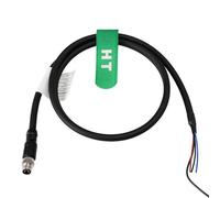 HangTon Cable de alimentación con sensor de actuador M8 4 pines macho para interruptor de automatización Keyence Dispositivo de campo blindado A-Code PVC 10m
