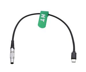 HangTon Cable de alimentación de 12 V para DJI RS4 RS3 Pro RS2 cardán a Tilta Nucleus M, sistema de control de lente inalámbrico, cardán USB tipo C a 7 pines 60 cm