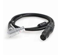 HangTon - Cable de alimentación de alta flexión XLR a ángulo recto de 8 pines para ARRI Alexa Mini, Amira, Alexa Mini LF (XLR4F, ángulo recto de 8 pines)