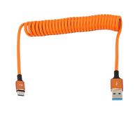 HangTon Cable de alimentación de carga USB C PD de 45 W, CarPlay, USB-A a tipo C para cámara R5 A7C FX3 S5II, iPhone 15/16 Pro Max, Galaxy S24/S23, LG V30, iPad, MacBook Pro, portátil, trenzado en