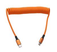 HangTon Cable de alimentación de carga USB C PD de 60 W, CarPlay, USB-C a tipo C para cámara R5 A7C FX3 G9 9V3A, iPhone 15/16 Pro Max, Samsung S24/S23, LG V30, iPad, MacBook Pro, portátil, trenzado en