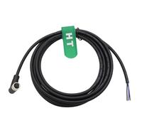 HangTon Cable de alimentación de datos hembra M8 de 3 pines para sensor de actuador Banner Baumer Turck SICK Omron Automation Control Field Device I/O Interruptor de conexión blindado PVC 3m