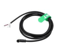 HangTon Cable de alimentación de datos hembra M8 de 4 pines de 90 grados para sensor de actuador, Banner Baumer Turck SICK Omron, interruptor de dispositivo de campo de control de automatización, PVC,