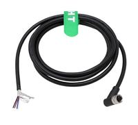 HangTon Cable de alimentación de datos hembra M8 de 4 pines para sensor de actuador Banner Baumer Turck Sick Omron Automation Control Field Device Switch blindado PVC 3m