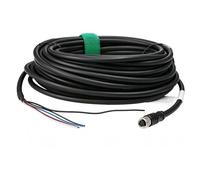 HangTon Cable de alimentación eléctrica M8 de 4 pines hembra para control de automatización Keyence, interruptor de dispositivo de campo, blindado, PVC, 10 m