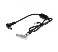 HangTon Cable de alimentación en ángulo recto de 5,5 x 2,5 mm a 2 pines para transmisor de monitor receptor Teradek Bond Bolt de 18 pulgadas