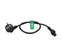 HangTon - Cable de alimentación Euro Schuko CEE7/7 a IEC320 C5 Mickey Mouse para computadora portátil, cable adaptador de CA de 250 V, 2.5 A, 24 pulgadas