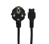 HangTon - Cable de alimentación Euro Schuko CEE7/7 a IEC320 C5 Mickey Mouse para computadora portátil, cable adaptador de CA 250 V, 2.5 A, 1 m