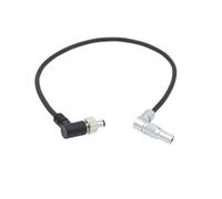 HangTon Cable de alimentación giratorio de ángulo recto 0B de 2 pines para bloquear el barril de CC para cámara Z Cam E2-F6 S6 F8 a Atomos Shogun Flame, Shogun Inferno, Ninja V Monitor