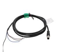 HangTon Cable de alimentación M8 macho de 3 pines con sensor de actuador para automatización industrial, interruptor de conexión E/S, dispositivo de campo, blindado, código A, PVC, 5 m