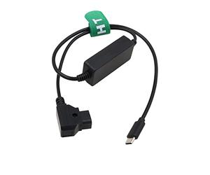 HangTon Cable de alimentación P-TAP D-tap a USB tipo C, carga rápida de 65 W, 5 V, 9 V, 12 V, 20 V, 3 A, para Canon R5C, A7SIII, A7C, iPhone 15, teléfono, tablet, portátil, cámara, grabadora