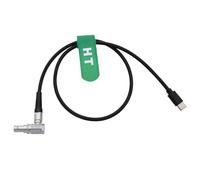 HangTon Cable de alimentación para DJI RS 4, RS 3 Pro, RS2 cardán a Tilta Nucleus M Motor Enfoque inalámbrico, cardán USB tipo C a 7 pines en ángulo recto 50 cm