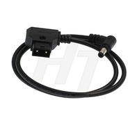 HangTon - Cable de alimentación para monitor de cámara D-tap CC de 5,5 x 2,5 mm, ángulo recto, 12 voltios, para decimador MD-HX DMON-Quad (1,5 m)