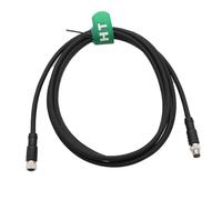 HangTon Cable de alimentación para sensor de actuador, extensión M8 de 3 pines macho hembra para Banner Baumer Turck SICK Automation I/O interruptor de conexión de campo blindado código A PVC 1 m