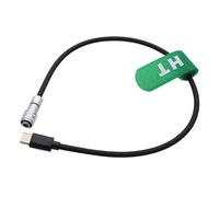 HangTon Cable de alimentación USB-C para cámara de cine de bolsillo DJI RS4 RS3 Pro RS2 a Blackmagic BMPCC 4K 6K Pro G2 BMCC 6K, cardán USB tipo C a 2 pines hembra 12 V 30 cm