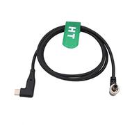 HangTon Cable de alimentación USB tipo C a CC 12 V 3 A PD en ángulo recto para grabadora de audio Hollyland Mars 400s Atomos SmallHD Monitor 50 cm