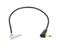 HangTon Cable de audio de 3,5 mm para cámara ARRI Alexa Mini, RED V-Raptor, Z CAM E2, ángulo recto 1/8'' TRS a 00B 5 pines 30 cm