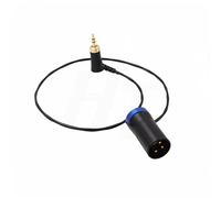 HangTon Cable de audio de bloqueo de 1/8 "3.5mm Mini a perfil bajo XLR 3 pines macho para SONY D11 D12, Sennheiser Evolution 100 300 500