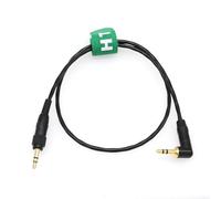 HangTon Cable de audio de bloqueo de 3,5 mm 1/8" a 3,5 mm para Sennheiser EK 500 G4 Sony UWP D21 URX Receptor a Canon RED Cámara Grabadora Mezclador Teléfono 20".