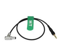 HangTon Cable de audio para receptor Sennheiser EK500 G4 Sony D21 a ARRI Alexa 35, mini cámara LF, ángulo recto tipo Lemo de 6 pines a bloqueo de 3,5 mm TRS, 30 cm
