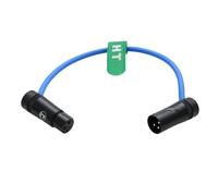 HangTon Cable de audio para registrador, mezclador, micrófono, altavoz, audio mixpre 10 II, zoom F8n, Zaxcom, Sony, cámara fotográfica, Canon XLR 3 pines macho a hembra, bajo perfil en ángulo recto
