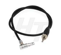 HangTon - Cable de audio TRS de ángulo recto mini de 5 pines de bloqueo de 3,5 mm para receptor Sennheiser EK Sony D11 a ARRI Alexa Mini, Z CAM E2 cámara insignia