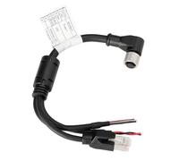 HangTon Cable de aviación M12 de 12 pines hembra en ángulo recto a RJ45 para DJI Livox Mid-360 LiDAR Sensor Power Network Ethernet a depuración de computadora, 25 cm