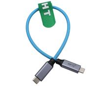 HangTon - Cable de carga rápida USB tipo C para Samsung SSD Blackmagic 4K Camera ZCAM Ca-non R6II So-ny A7C FX3 Camera MacBook iPhone15 Pro Laptop Monitor, trenzado 30 cm