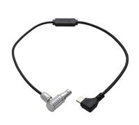 HangTon Cable de control de grabación para cámara Komodo X y cardán DJI RS2 RS3 RS 4 Pro, Focus Pro Grip, USB-C a ángulo recto de 9 pines, 30 cm