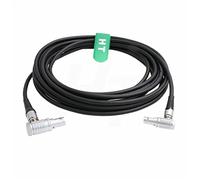 HangTon Cable de control de potencia para DJI Ronin 2 con mango de control atado Motor de enfoque a RS2 Adaptador de expansión de comunicación en ángulo recto de 6 pines a 6 pines 5 m