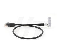 HangTon Cable de datos Ethernet RJ45 Cat 5e a ángulo recto de 10 pines para Teradek COLR para cámara ARRI (50 cm)