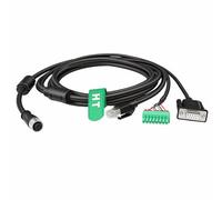 HangTon - Cable de E/S digital de datos de alimentación Ethernet para HIKROBOT SC2000E SC6000 Vision Sensor, lector de código ID2000 ID3000, conector hembra de 17 pines codificado en A a RJ45 DB9 de 8