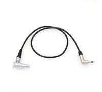 HangTon Cable de entrada de código de tiempo de sincronización de tentáculo para cámara RED KOMODO 6K V-RAPTOR 8K de 3,5 mm TRS a ángulo recto 9 pines