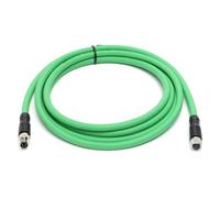 HangTon Cable de extensión EtherCAT M8 macho hembra de 4 pines para sensor de actuador Beckhoff, EtherNet Profinet Fieldbus, control de automatización industrial, código A, blindado PUR, 8 m