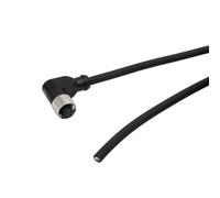 HangTon Cable de señal de sensor de actuador de cámara hembra de 4 pines codificado M12 A a cable volador, conector en ángulo recto de 2 m