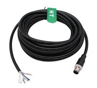 HangTon Cable de sensor de codificación A macho M12 de 5 pines a cable desnudo para automatización de controles industriales, red de dispositivos, red DeviceNet, CANopen, IO Link, Profibus 2 m