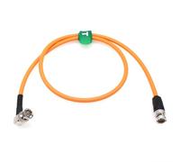 HangTon Cable de vídeo BNC a BNC 12G SDI 4K 60P para Atomos Ninja V Shogun 7 Samurai Inferno Monior Sony FX9 Canon C400 ARRI Rojo Naranja Color 30cm