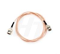 HangTon Cable de vídeo BNC macho a macho BNC 3G SDI para Blackmagic, blindado delgado RG179 75 Ohm (2m)