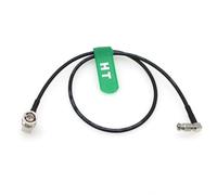 HangTon Cable de video HD Micro BNC a BNC 6G SDI en ángulo recto de alta densidad para Blackmagic Video Assist 4K 5 pulgadas Monitor DJI Lightbridge 2 30 cm