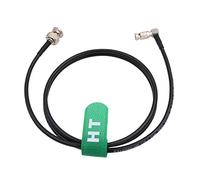 HangTon Cable de vídeo SDI 6G de Alta Densidad para Blackmagic Video Assist 4K 5" Monitor dji Lightbridge 2, ángulo Recto HD Micro BNC a BNC Macho 1.5m