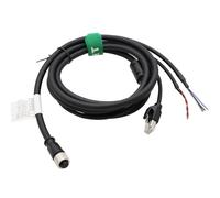 HangTon Cable divisor de aviación M12 para DJI Livox Mid-360 LiDAR Sensor Power Ethernet, conector hembra de 12 pines codificado A a cables voladores RJ45, 2 m